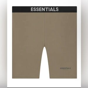 NWT Fear of God Essentials Biker Shorts XXS color Harvest